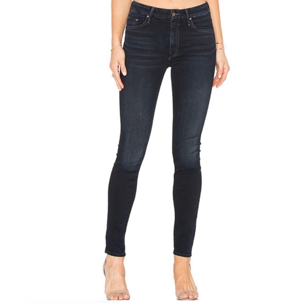 MOTHER The Looker Skinny Jeans 25 Coffee Tea or Me Dark Wash Denim Y2K casual